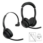Jabra Evolve2 55 Link380c UC стерео Bluetooth слушалки със зарядна стойка, черен Jabra Evolve2 55 Link380c UC стерео Bluetooth слушалки със зарядна стойка, черен