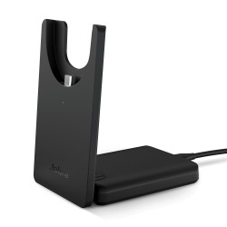 Jabra Evolve2 55 Link380c UC стерео Bluetooth слушалки със зарядна стойка, черен