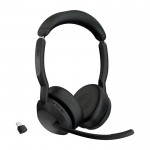 Jabra Evolve2 55 Link380c UC Stereo Bluetooth слушалки с USB-C адаптер, черни Jabra Evolve2 55 Link380c UC Stereo Bluetooth слушалки с USB-C адаптер, черни