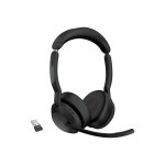 Jabra Evolve2 55 Link380a UC Stereo Bluetooth слушалки, черен Jabra Evolve2 55 Link380a UC Stereo Bluetooth слушалки, черен