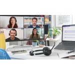 Jabra Evolve2 55 Link380a UC Stereo Bluetooth слушалки, черен Jabra Evolve2 55 Link380a UC Stereo Bluetooth слушалки, черен
