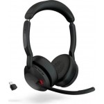 Jabra Evolve2 55 Link380c MS Stereo – стерео Bluetooth слушалки, черен Jabra Evolve2 55 Link380c MS Stereo – стерео Bluetooth слушалки, черен