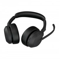 Jabra Evolve2 55 Link380c MS Stereo – стерео Bluetooth слушалки, черен