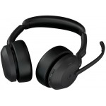 Jabra Evolve2 55 Stereo Bluetooth слушалки с Link390a MS, черни Jabra Evolve2 55 Stereo Bluetooth слушалки с Link390a MS, черни