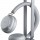 Yealink BH72 стерео Bluetooth слушалки MS с USB-A и зарядна стойка, светлосиви