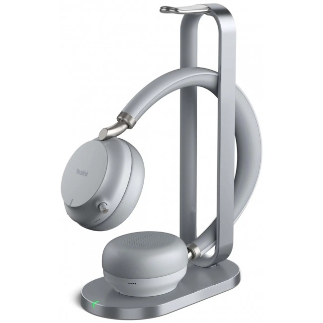Yealink BH72 стерео Bluetooth слушалки MS с USB-A и зарядна стойка, светлосиви Yealink BH72 стерео Bluetooth слушалки MS с USB-A и зарядна стойка, светлосиви