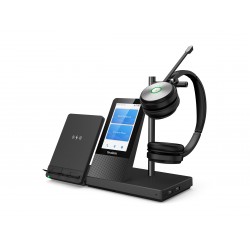 Yealink WH66 Dual UC DECT стерео безжични слушалки с Bluetooth и база WHB660, черен
