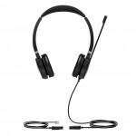 Yealink YHS36 Dual стерео слушалки с QD към RJ9 Yealink YHS36 Dual стерео слушалки с QD към RJ9