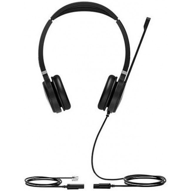 Yealink YHS36 Dual стерео слушалки с QD към RJ9 Yealink YHS36 Dual стерео слушалки с QD към RJ9