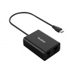 Yealink EHS60 безжичен адаптер за слушалки за IP телефони Cisco/Avaya/Poly/Grandstream, черен