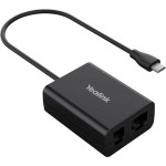 Yealink EHS60 безжичен адаптер за слушалки за IP телефони Cisco/Avaya/Poly/Grandstream, черен