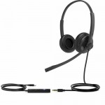 Yealink UHD342 стерео слушалки, 3.5 мм, черен Yealink UHD342 стерео слушалки, 3.5 мм, черен