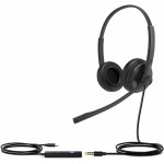 Yealink UHD342 стерео слушалки, 3.5 мм, черен Yealink UHD342 стерео слушалки, 3.5 мм, черен