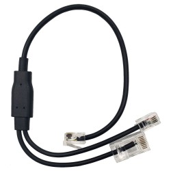 Yealink EHS61 адаптер за безжични слушалки, съвместим с Mitel/Unify/Yealink T2X/T4XG, черен