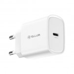 Tellur TLL151421 PD 3.0 стенно зарядно, 20 W, USB-C, бяло Tellur TLL151421 PD 3.0 стенно зарядно, 20 W, USB-C, бяло