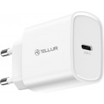 Tellur TLL151421 PD 3.0 стенно зарядно, 20 W, USB-C, бяло Tellur TLL151421 PD 3.0 стенно зарядно, 20 W, USB-C, бяло