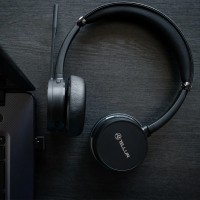 Tellur Voice Pro стерео слушалки, Bluetooth, USB-A донгъл, черен