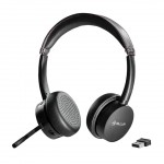 Tellur Voice Pro стерео слушалки, Bluetooth, USB-A донгъл, черен Tellur Voice Pro стерео слушалки, Bluetooth, USB-A донгъл, черен