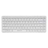 Tellur Mini Wireless Keyboard TLL491241, безжична клавиатура, US оформление, бяла