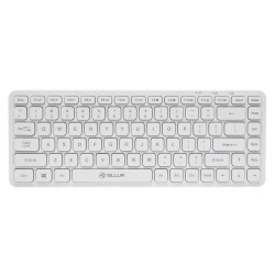 Tellur Mini Wireless Keyboard TLL491241, безжична клавиатура, US оформление, бяла