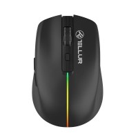 Tellur Silent Click безжична мишка, черен