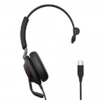 Jabra Evolve2 40 SE Mono USB-C UC жична слушалка с удължителен кабел Jabra Evolve2 40 SE Mono USB-C UC жична слушалка с удължителен кабел