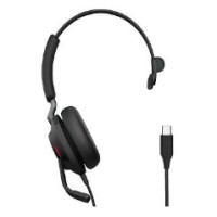 Jabra Evolve2 40 SE Mono USB-C UC жична слушалка с удължителен кабел