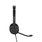 Jabra Evolve2 30 UC Stereo USB-A жични слушалки, черни Jabra Evolve2 30 UC Stereo USB-A жични слушалки, черни