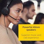 Jabra Evolve2 30 UC Stereo USB-A жични слушалки, черни Jabra Evolve2 30 UC Stereo USB-A жични слушалки, черни