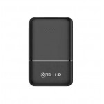 Tellur TLL158471 външна батерия 5000 mAh, 2xUSB, USB-C и MicroUSB, черна