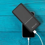 Tellur TLL158481 външна батерия 10000 mAh, 2 x USB, 1 x USB-C, 1 x MicroUSB, черен Tellur TLL158481 външна батерия 10000 mAh, 2 x USB, 1 x USB-C, 1 x MicroUSB, черен