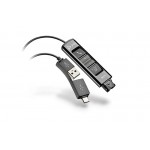 HP Poly DA85 USB-A/C адаптер за QD слушалки, черен, 786C7AA