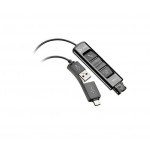 HP Poly DA85 USB-A/C адаптер за QD слушалки, черен, 786C7AA
