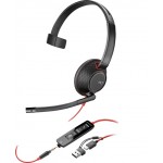 HP Poly Blackwire 5210 моно слушалка, USB-C и 3.5 мм жак HP Poly Blackwire 5210 моно слушалка, USB-C и 3.5 мм жак
