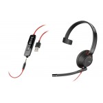 HP Poly Blackwire 5210 USB-A (Bulk) WW – моно слушалка