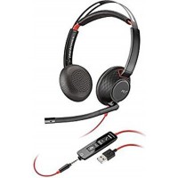 HP Poly BLACKWIRE C5220 USB-A (BULK), WW – жични стерео слушалки с USB-A и 3,5 мм жак