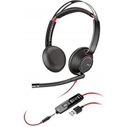HP Poly BLACKWIRE C5220 USB-A (BULK), WW – жични стерео слушалки с USB-A и 3,5 мм жак