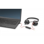 HP Poly Blackwire 8225 USB-C UC стерео слушалки с ANC