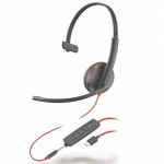 HP Poly BLACKWIRE C3215 моно слушалка, USB-C и 3.5 мм жак HP Poly BLACKWIRE C3215 моно слушалка, USB-C и 3.5 мм жак