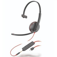HP Poly BLACKWIRE C3215 моно слушалка, USB-C и 3.5 мм жак
