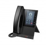 HP Poly CCX 505 Media IP телефон, OpenSIP, PoE, вграден Wi‑Fi, NoiseBlockAI, черен