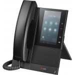 HP Poly CCX 505 Media IP телефон, OpenSIP, PoE, вграден Wi‑Fi, NoiseBlockAI, черен