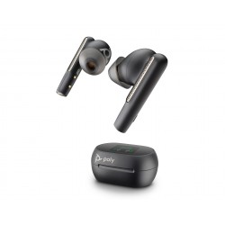 HP Poly Voyager Free 60+ UC 7Y8G3AA Bluetooth слушалки тапи с USB-A адаптер и тъчскрийн калъф, черни
