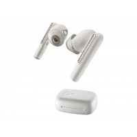 HP Poly Voyager Free 60 UC слушалки тапи, Bluetooth, UC, USB-A, бял цвят, калъф за зареждане без тъчскрийн