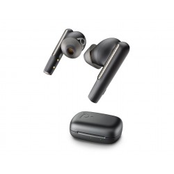 HP Poly Voyager Free 60 UC – безжични Bluetooth слушалки тапи с USB-C BT700 адаптер и базов калъф за зареждане, Carbon Black, 7Y8H4AA