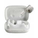 HP Poly Voyager Free 60 UC M White Sand слушалки тапи, Microsoft Teams, Bluetooth 5.3, USB-A, стандартен калъф за зареждане, бели