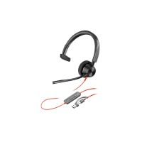 Poly Blackwire 3310 слушалка за Microsoft Teams с USB-C/A адаптер, TAA, 760Q7AA