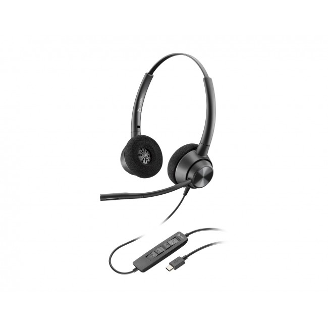 Poly EncorePro 320 USB-C стерео слушалки TAA, 767F9AA Poly EncorePro 320 USB-C стерео слушалки TAA, 767F9AA