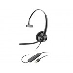 Poly EncorePro 310 моно слушалка USB-A TAA Poly EncorePro 310 моно слушалка USB-A TAA