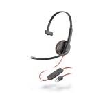 Poly Blackwire 3210 моно слушалка USB-A – жична USB слушалка с микрофон Poly Blackwire 3210 моно слушалка USB-A – жична USB слушалка с микрофон